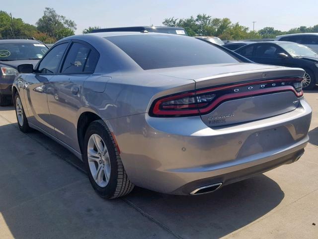 2C3CDXBG0JH114490 - 2018 DODGE CHARGER SX GRAY photo 3