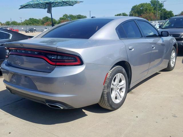 2C3CDXBG0JH114490 - 2018 DODGE CHARGER SX GRAY photo 4