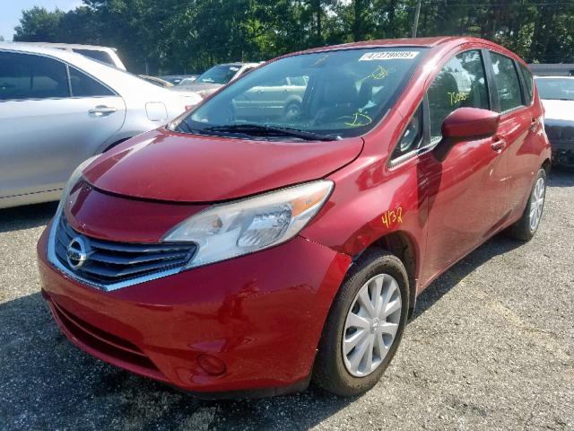 3N1CE2CP5FL354176 - 2015 NISSAN VERSA NOTE RED photo 2