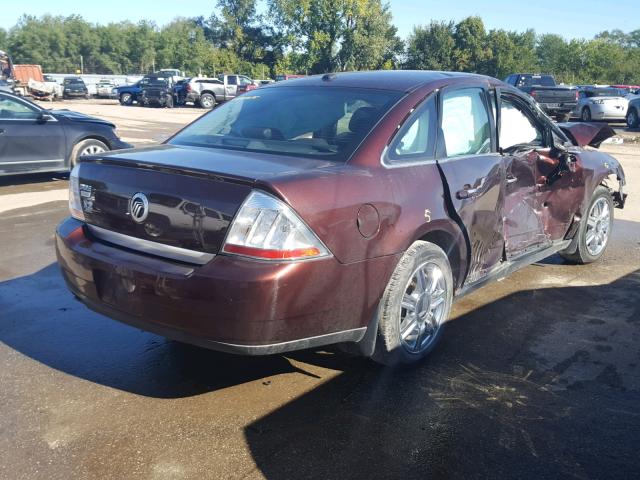 1MEHM42W39G633000 - 2009 MERCURY SABLE PREM BURGUNDY photo 4