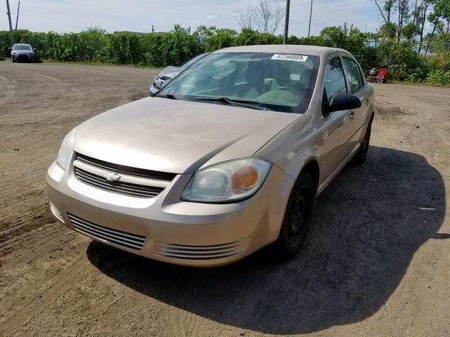 1G1AJ55F867605940 - 2006 CHEVROLET COBALT LS BEIGE photo 2