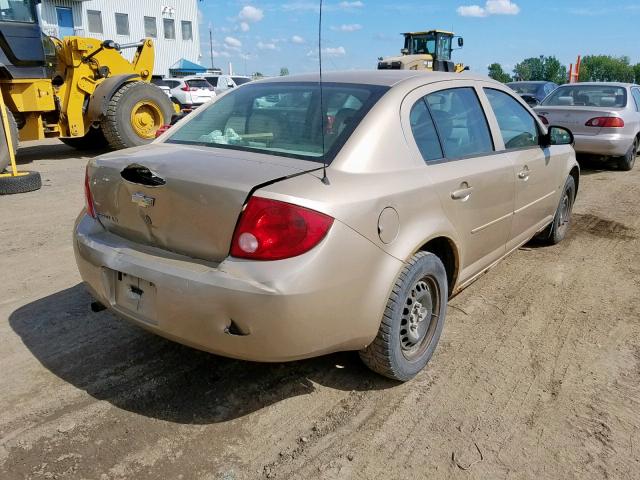 1G1AJ55F867605940 - 2006 CHEVROLET COBALT LS BEIGE photo 4