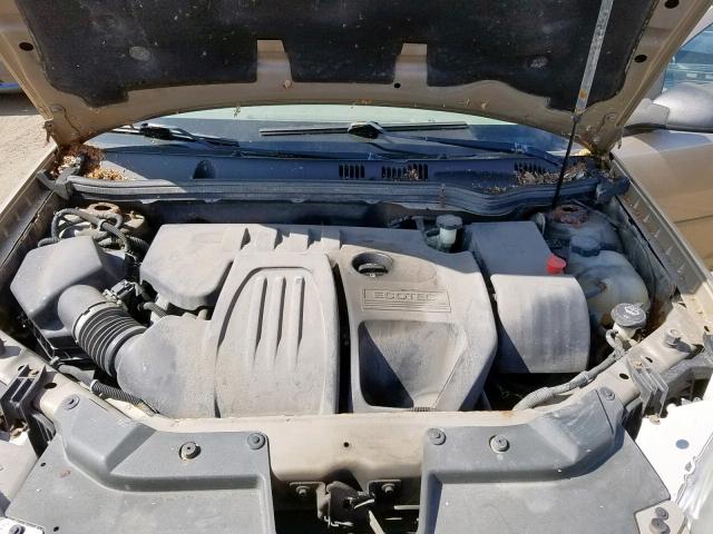 1G1AJ55F867605940 - 2006 CHEVROLET COBALT LS BEIGE photo 7