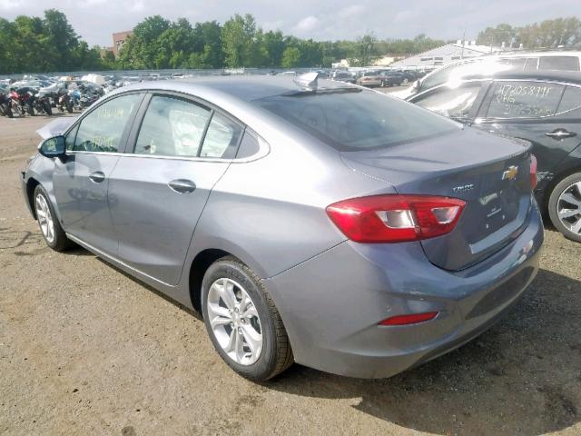 1G1BE5SM3K7103780 - 2019 CHEVROLET CRUZE LT GRAY photo 3