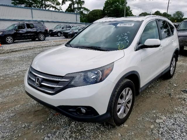 5J6RM3H79DL015125 - 2013 HONDA CR-V EXL WHITE photo 2