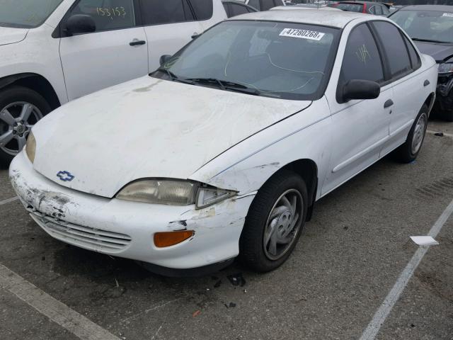 1G1JF5246X7201301 - 1999 CHEVROLET CAVALIER L WHITE photo 2