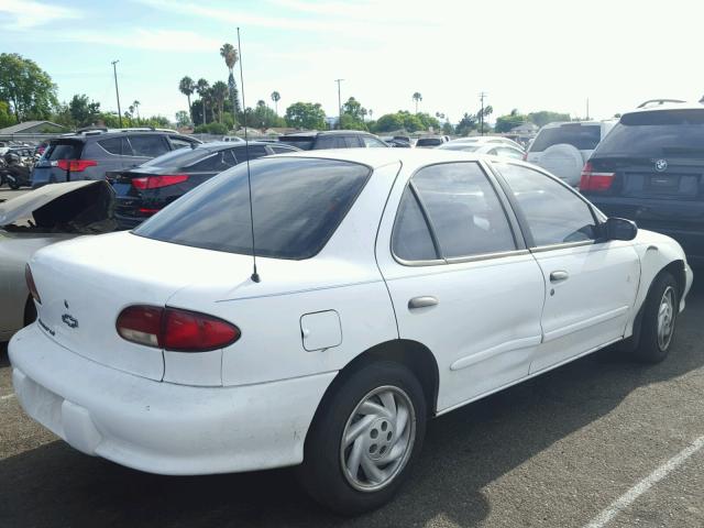 1G1JF5246X7201301 - 1999 CHEVROLET CAVALIER L WHITE photo 4