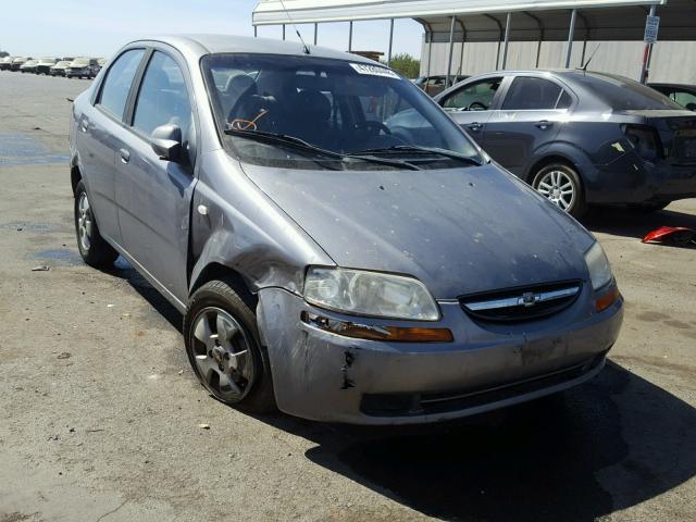 KL1TD56666B575878 - 2006 CHEVROLET AVEO BASE Сұр фото 1