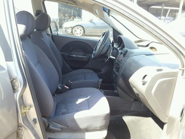 KL1TD56666B575878 - 2006 CHEVROLET AVEO BASE Сұр фото 5