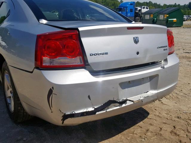 2B3KA33V69H627522 - 2009 DODGE CHARGER SX SILVER photo 9