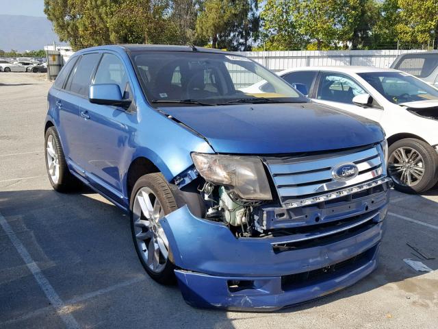 2FMDK30C59BA79180 - 2009 FORD EDGE SPORT BLUE photo 1