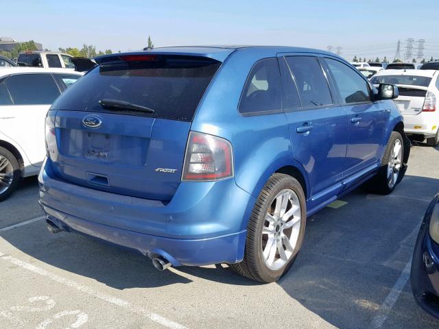 2FMDK30C59BA79180 - 2009 FORD EDGE SPORT BLUE photo 4