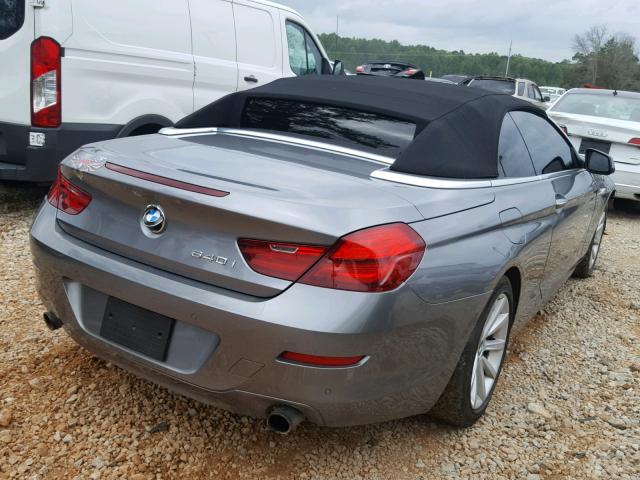 WBALW7C52DDX58347 - 2013 BMW 640 I GRAY photo 4