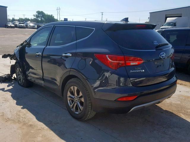 5XYZTDLB1FG234816 - 2015 HYUNDAI SANTA FE S BLUE photo 3