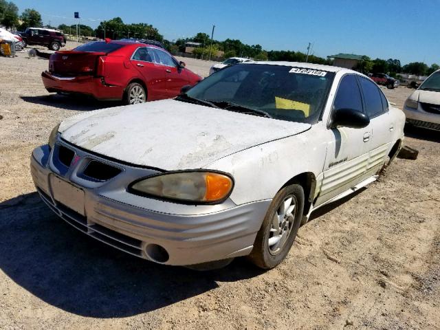 1G2NF52T21M683018 - 2001 PONTIAC GRAND AM S WHITE photo 2