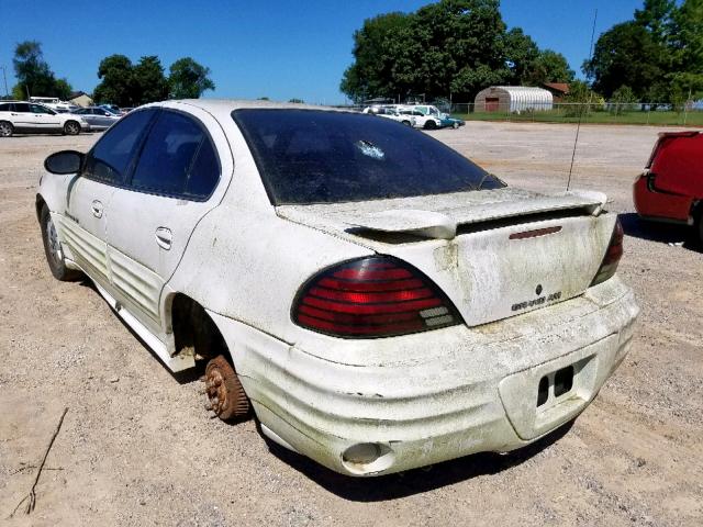 1G2NF52T21M683018 - 2001 PONTIAC GRAND AM S WHITE photo 3