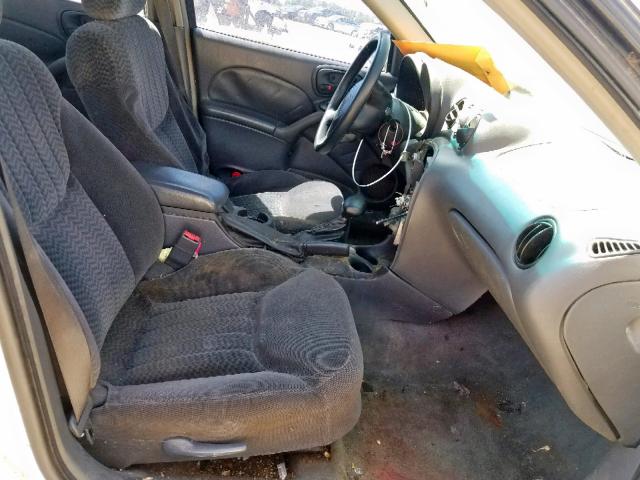 1G2NF52T21M683018 - 2001 PONTIAC GRAND AM S WHITE photo 5