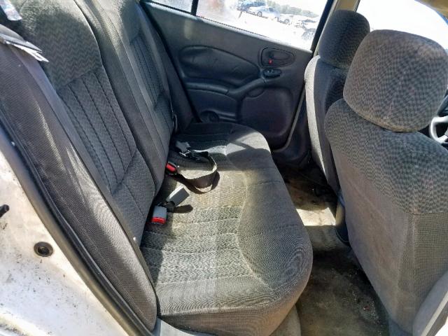 1G2NF52T21M683018 - 2001 PONTIAC GRAND AM S WHITE photo 6