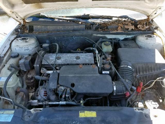 1G2NF52T21M683018 - 2001 PONTIAC GRAND AM S WHITE photo 7