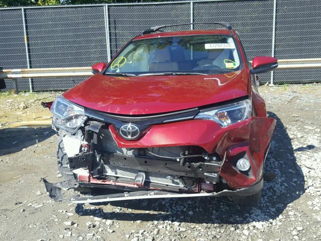 JTMRFREVXJD240245 - 2018 TOYOTA RAV4 ADVEN RED photo 9