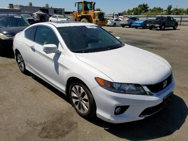 1HGCT1B81EA000802 - 2014 HONDA ACCORD EXL WHITE photo 1