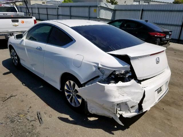 1HGCT1B81EA000802 - 2014 HONDA ACCORD EXL WHITE photo 3