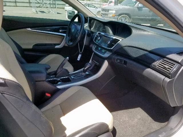 1HGCT1B81EA000802 - 2014 HONDA ACCORD EXL WHITE photo 5