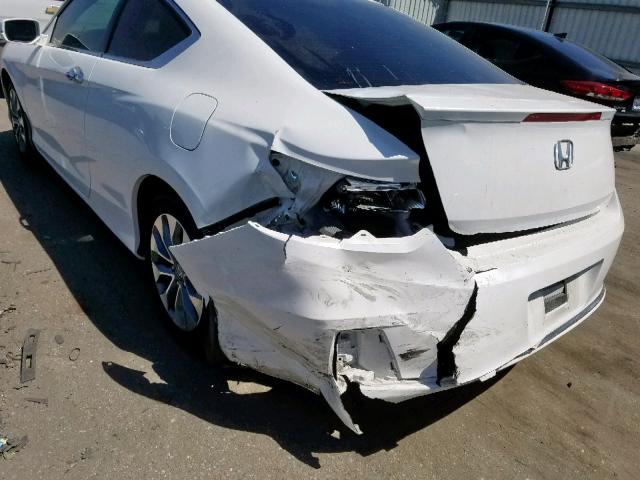 1HGCT1B81EA000802 - 2014 HONDA ACCORD EXL WHITE photo 9