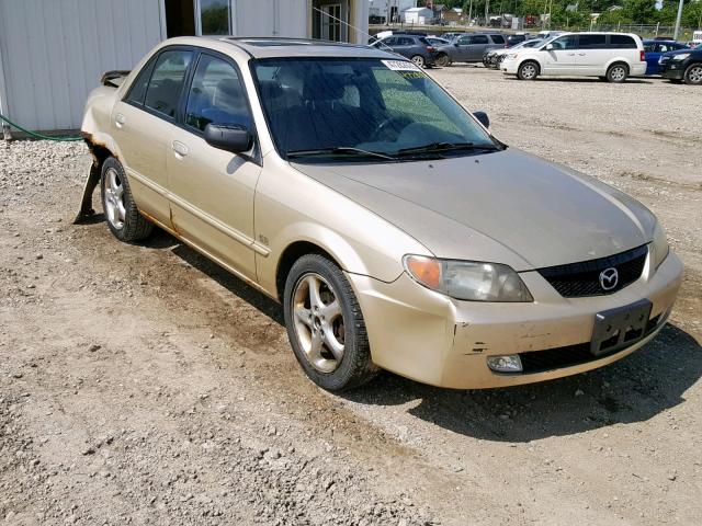 JM1BJ225410413650 - 2001 MAZDA PROTEGE LX GOLD photo 1