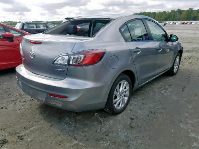 JM1BL1VP2D1787870 - 2013 MAZDA 3 I SILVER photo 4