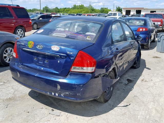 KNAFE121475477550 - 2007 KIA SPECTRA EX BLUE photo 4