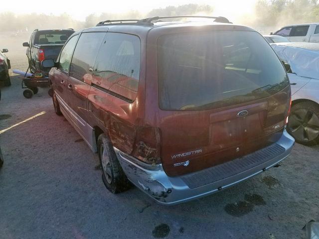 2FMDA5349YBA60441 - 2000 FORD WINDSTAR S MAROON photo 3