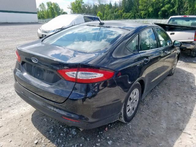 3FA6P0G76DR266465 - 2013 FORD FUSION S BLACK photo 4