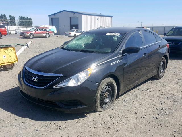 5NPEB4AC7DH534752 - 2013 HYUNDAI SONATA GLS BLACK photo 2