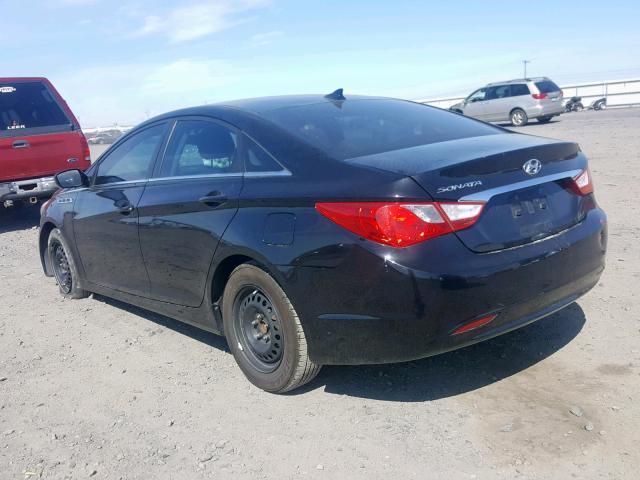 5NPEB4AC7DH534752 - 2013 HYUNDAI SONATA GLS BLACK photo 3