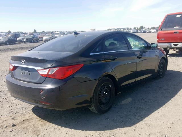 5NPEB4AC7DH534752 - 2013 HYUNDAI SONATA GLS BLACK photo 4