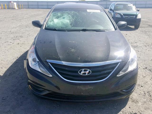 5NPEB4AC7DH534752 - 2013 HYUNDAI SONATA GLS BLACK photo 9