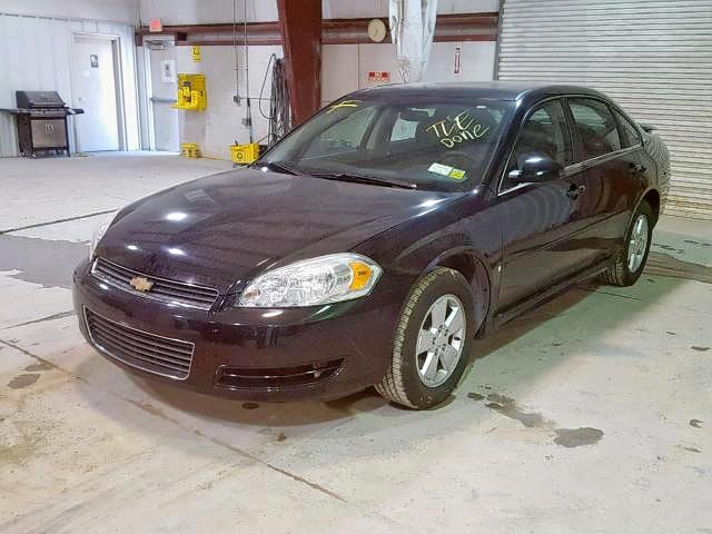 2G1WT57K291293156 - 2009 CHEVROLET IMPALA 1LT BLACK photo 2