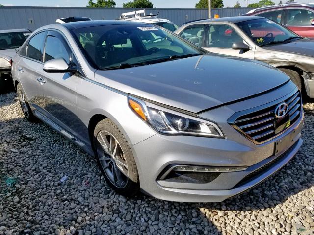 5NPE34AB1FH041799 - 2015 HYUNDAI SONATA SPO GRAY photo 1