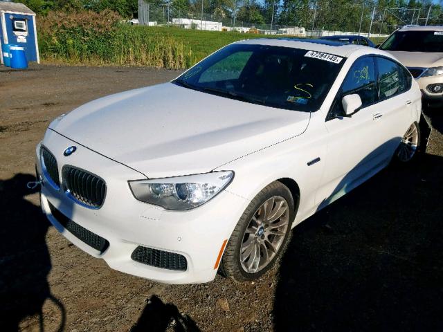 WBA5M4C51ED183799 - 2014 BMW 535 XIGT WHITE photo 2