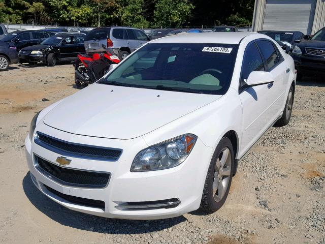 1G1ZC5E04CF216190 - 2012 CHEVROLET MALIBU 1LT WHITE photo 2