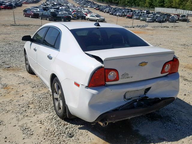 1G1ZC5E04CF216190 - 2012 CHEVROLET MALIBU 1LT WHITE photo 3