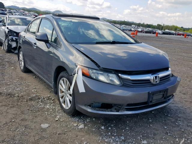 2HGFB2F97CH516721 - 2012 HONDA CIVIC EXL ნაცრისფერი ფოტო 1