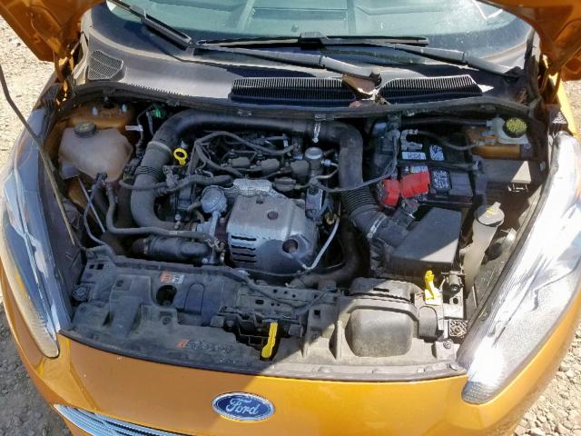 3FADP4EE6GM180011 - 2016 FORD FIESTA SE ORANGE photo 7