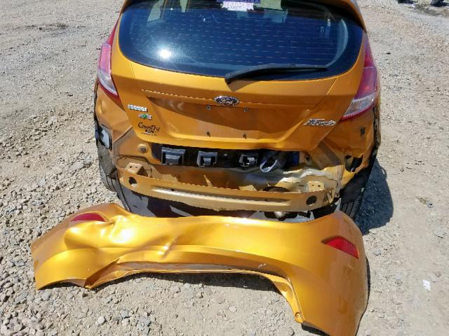 3FADP4EE6GM180011 - 2016 FORD FIESTA SE ORANGE photo 9