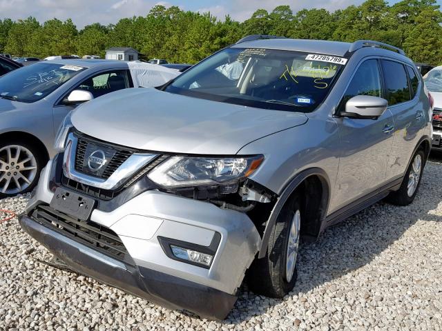 KNMAT2MT6HP593636 - 2017 NISSAN ROGUE S SILVER photo 2