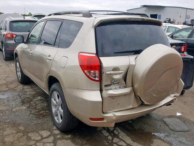 JTMBD31V165002456 - 2006 TOYOTA RAV4 LIMIT GOLD photo 3