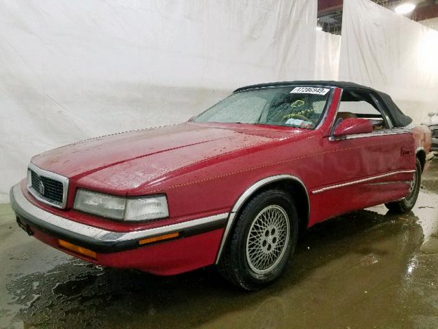 ZC2FP1107KB200613 - 1989 CHRYSLER TC BY MASE RED photo 2