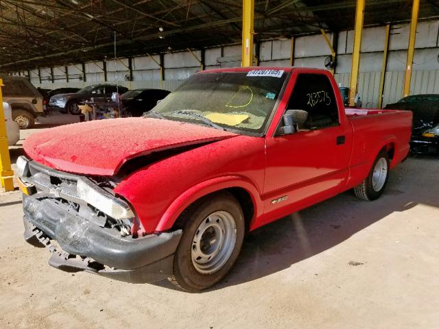 1GCCS1449Y8121052 - 2000 CHEVROLET S TRUCK S1 RED photo 2