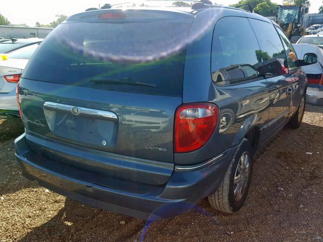 2C8GP64L05R338849 - 2005 CHRYSLER TOWN & COU BLUE photo 4